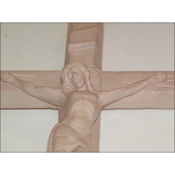 Crucifix en plâtre 28 cm