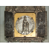 Piccola pala d'altare trittico in argento