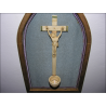 Crucifix-stoup painting in bone