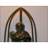 Virgin and Child display in bronze