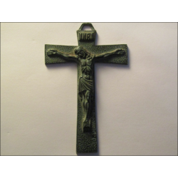 Crocifisso da parete in bronzo