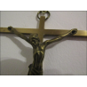 Crucifix mural bronze