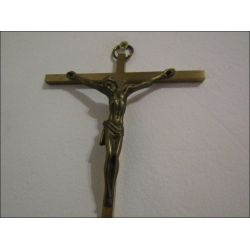 Crucifixo de parede de bronze