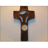 Carved wood crucifix