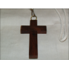 Wooden cross with cord