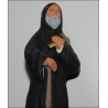 Terracotta Coptic Monk Figurine