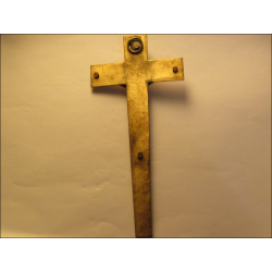 Crucifix mural bronze doré