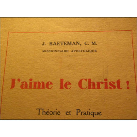 Libro "J'aime le Christ" de G. Poussin, 1937