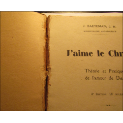 Book "J'aime le Christ" by G. Poussin 1937