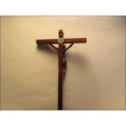 Crocifisso in legno e bronzo Sainte Anne d'Auray