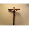 Crucifix en bois et en bronze Sainte Anne d'Auray