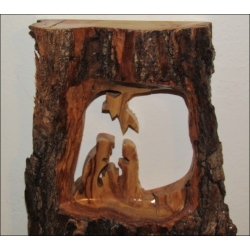 Beautiful wooden wall Christmas nativity scene