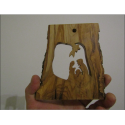 Beautiful wooden wall Christmas nativity scene