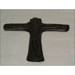 Antique Bronze Medieval Style Wall Crucifix