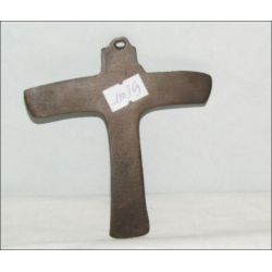 Antique Bronze Medieval Style Wall Crucifix