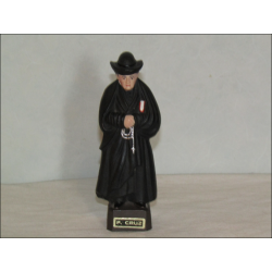 Polychrome statuette of Father Cruz in resin 12 cm