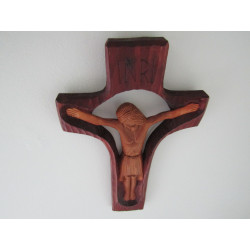 Carved Wood Crucifix