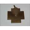 Enamelled bronze cross pendant